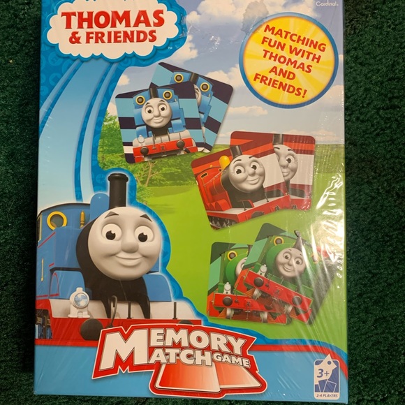 Thomas and Friends Memory Match New in sealed box 72 cards storage tray - Picture 5 of 6